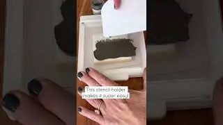 Stenciling on a cookie! Super easy and fun!