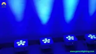 introduction 6*4in1 battery flat par can