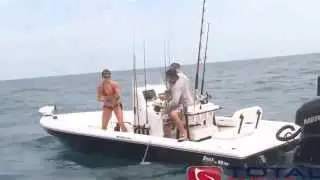 Funny  Hunter gets Pulled Overboard by Giant Fish! Chew On This