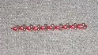 hand embroidery side border design/ simple and easy hand embroidery border designs