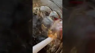 BUBBLES! Blowing Bubbles in  Drink with a Straw! Satisfying Sounds