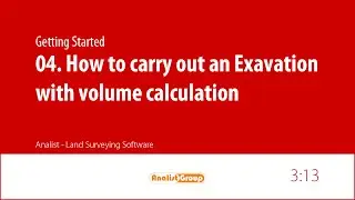 How to carry out an Excavation with volume calculation