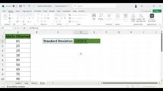 💡 EXCEL DATA ANALYSIS: STDEV FUNCTION MASTERCLASS!