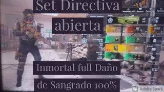 Set Directiva abierta Inmortal Full Daño de Sangrado 100% Guia División 2