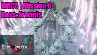 DMC5 | Mission 3 Boss Guide | Artemis | Attacks and Full Round | Low Skills