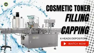 Automatic Toner liquid filling capping machine production cosmetic liquid production line