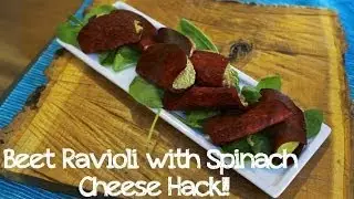 Beet Ravioli Hack!  (Gluten Free, Raw, Vegan)