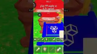 i played 99 night , but make it 6.5&times; faster 🚀🎬 ! #99nightintheforest #roblox #99night #cracky4
