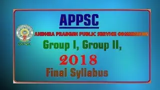 APPSC GROUP 2 FINAL SYLLABUS 2018 OFFICIAL