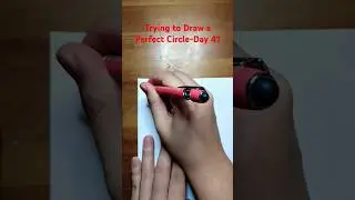 Trying to Draw a Perfect Circle-Day 41 #drawaperfectcircle #circle #challenge #skill #drawing