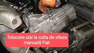 FIAT, schimb ulei la cutia de viteze manuală/ manual gearbox oil replacement 