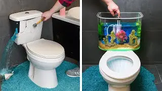 Bathroom Wall Renovation. Creative Transformations of Old things