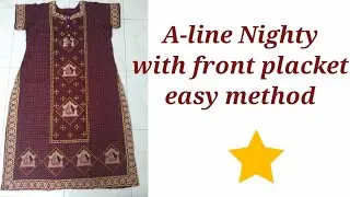 Easy method for A-line Nighty cutting and stitching(XXL size)