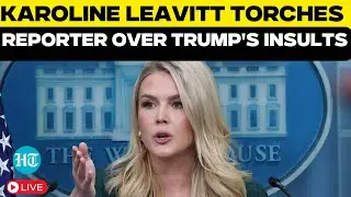 Karoline Leavitt Live | White House Press Secretary Shuts Down Reporter Over Trump Insults |US News