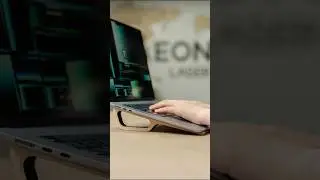 Laser Cutting a 21mm Basswood Laptop Stand | 130W CO2 Laser Tube #aeonredline