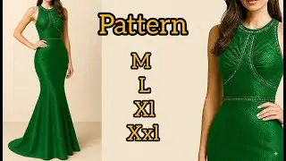 Evening Dress Pattern Making for Professional Tailors 🧵🪡| Advanced Sewing Tutorial✂️