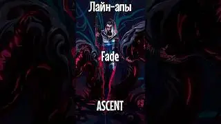 Лайнапы Fade на ASCENT #fps #valorant #valorantclips #валорант #lineups #раскидка