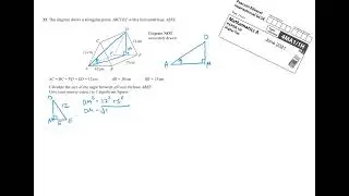 Angle between base and apex of a triangular prism