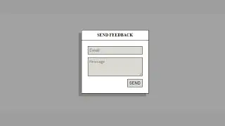 Feedback Form In Pure | HTML | CSS |
