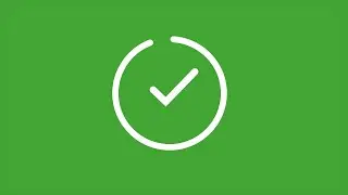 Checkmark green screen
