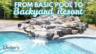 Swimming Pool Waterfall in Saratoga NY