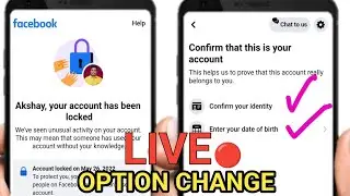 Facebook Your Account Has Been Locked | Enter your date of birth | Unlock Lock Facebook Account
