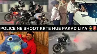Raat Ko Shoot Krte Hue Police Ne Pakad Liya 👮‍♂️🚨 GT 650 Mai Aag Lag Gyi 😱🔥