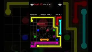 Flow Free Play 10x10 Mania Level 1 to 15
