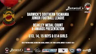 Barwick's STJFL Beakley Best & Fairest Night 2024 | U13, 14, 15 Boys & U14 Girls