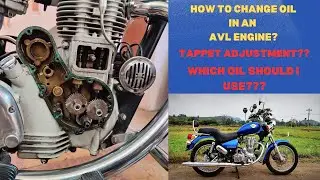 Royal Enfield LB350 Thunderbird(AVL ENGINE) oil change procedure