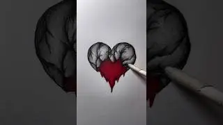 Drawing a Broken Heart! 😞💔 #art