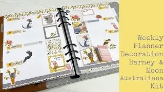 Weekly Planner Decoration - Barney & Moon Australiana Kit