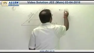 JEE Main 2016 Exam Mathematics Solution &ndash; Q. No. 07, 08, 09, 10 (Paper Code-G)