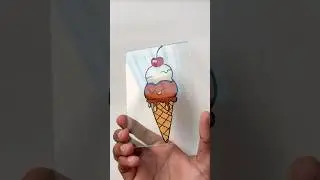 Glass painting icecream 🍦