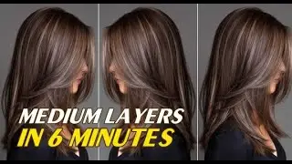 Soft Long to Medium Layers in 6 Minutes | Quick Salon Cutting Technique with Clean Finish