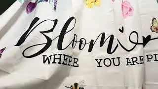 Easy Bathroom Refresh - Honest Floral Shower Curtain Review
