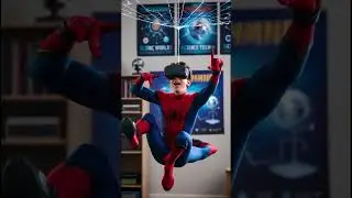 Marvel Heroes in Virtual Reality! 🦸&zwj;♂️😎 Superheroes Experience the Future! #shorts #marvel