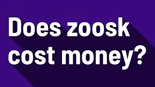Does zoosk cost money?