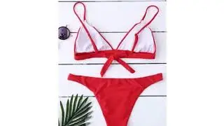 Popular Women Push up Padded Bra Bandeau Low Waist