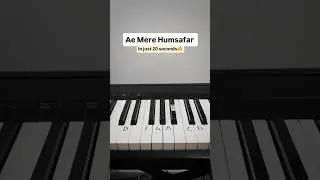 Ae mere Humsafar-Simple piano tutorial #piano #pianotutorial #shorts
