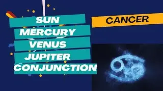Sun Mercury Venus Jupiter conjunction in Taurus sign for Cancer ascendant from 31st May to 15 June
