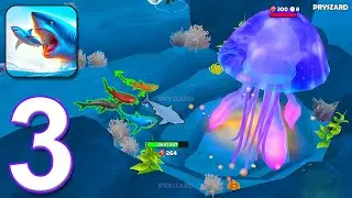 Shark Universe - Gameplay Walkthrough Part 3 - Jellyfish Boss (iOS, Android)