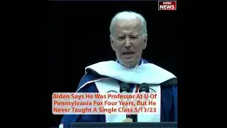 Biden says he was a professor at the U Penn for four years, but he never taught a single class