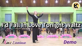 I'd Fall In Love Tonight Waltz Linedance (Demo) 초급 [Choreo: Karen Lee]