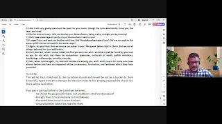 1 & 2 Corinthians| Lecture 26 : BC304-1&2 Cor-20241120