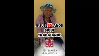 Mientras muchos descansan ella sigue trabajando a sus 85 años