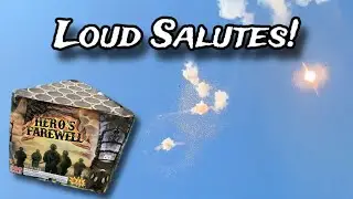 Hero&rsquo;s Farewell 21s 2&rdquo; Salute Firework (Loud Cake!)