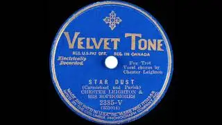 1931 Ben Selvin (as &lsquo;Chester Leighton&rsquo;) - Star Dust (Smith Ballew, vocal)
