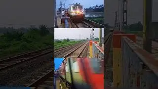🌜Night Amazing Highspeed Train 🔥🔥 #railindia #beautiful #night #amazing #reels #viralreels #vews