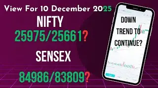 NIFTY Takes Support at 50 day Moving Average. Reversal on cards? View For 10-12-2025